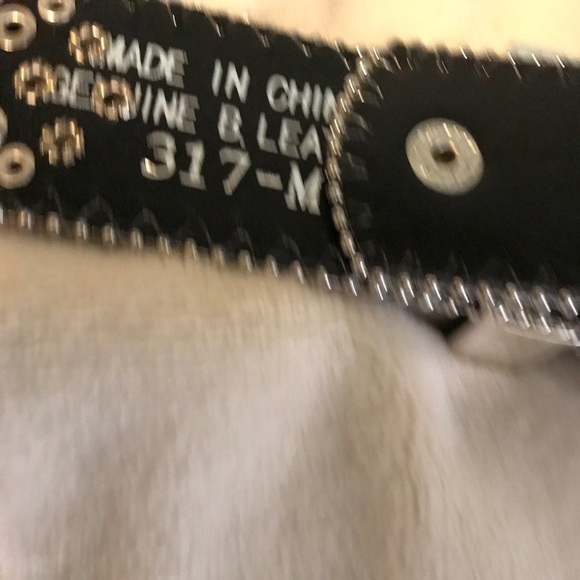 Black bling belt